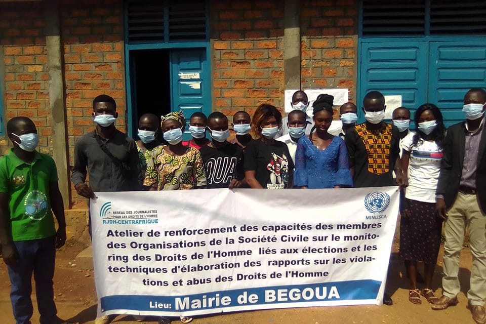 Centrafrique : Vers un monitoring des violations des droits de l’homme pendant les élections