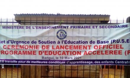 Centrafrique : lancement du programme d’Education Accélérée