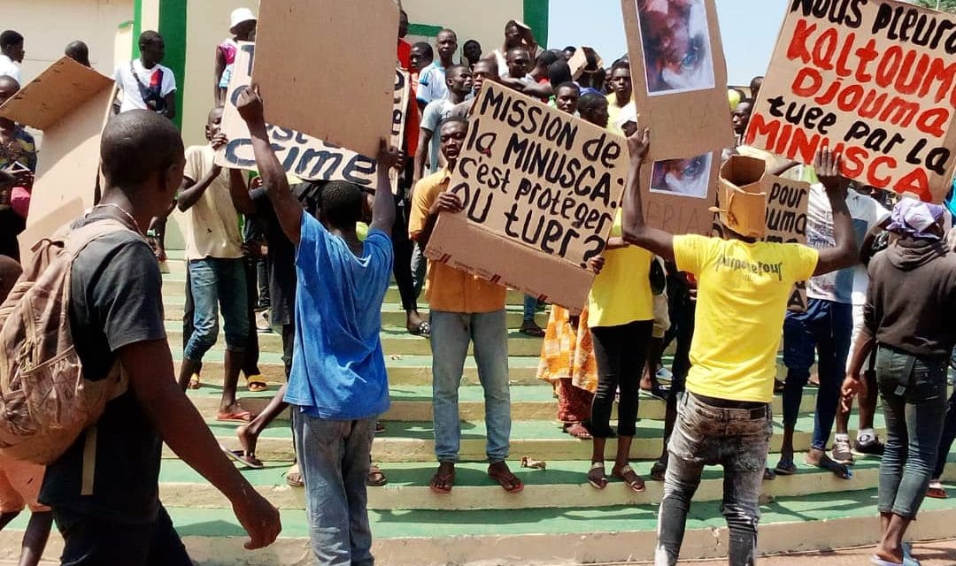 Centrafrique: Une manifestation de colère contre la Minusca suite à la mort de Kaltouma Djouma à Bria