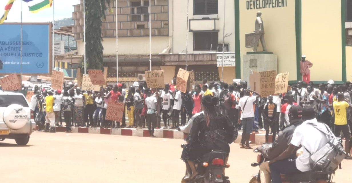Centrafrique : Reprise des manifestations pour demander la levée de l’embargo sur les armes