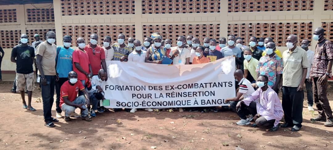 Des Ex-combattants de Bangui en formation dans le cadre du projet de réinsertion