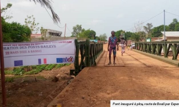 Centrafrique : Les quartiers à la périphérie nord de Bangui désormais reliés grâce au projet de désenclavement financé par l’Union Européenne et la France