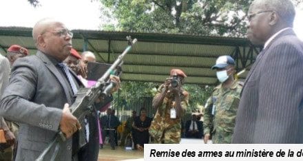 Centrafrique : Remise partielle des armes collectées pendant les opérations de DDRR de 2018 à 2022