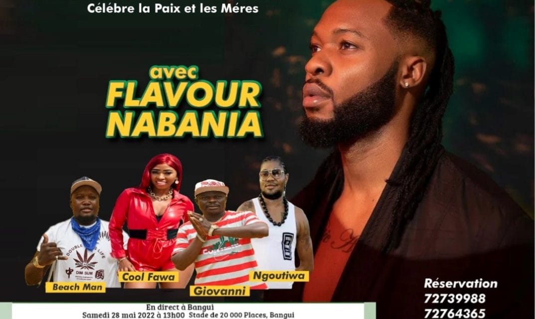 Centrafrique : Le ministère des arts et de la culture annonce l’arrivée Flavour à Bangui pour célébrer la fête des mères