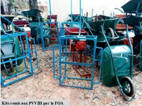 Centrafrique : La Fao dote des associations des PVVIH en kits de production agropastorale