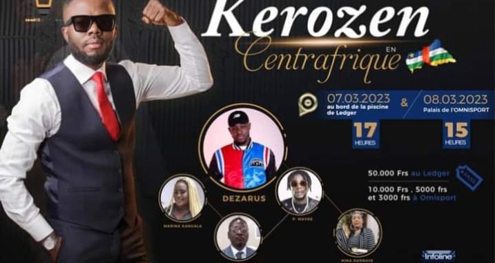 Centrafrique :Bientôt le premier concert de l’artiste ivoirien Yobo Constant Joël alias Kerozen à Bangui