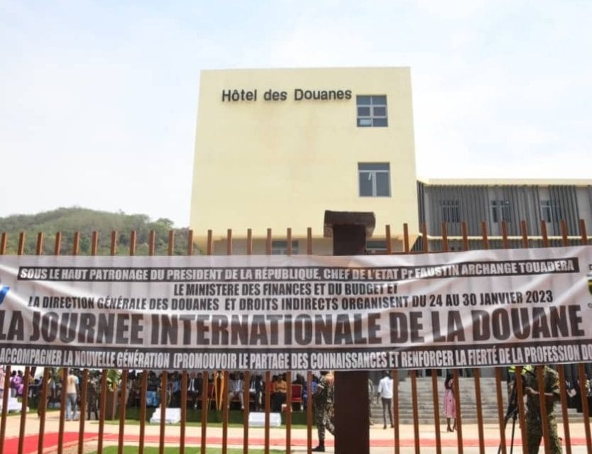 Centrafrique : L&rsquo;inauguration de l&rsquo;hôtel des douanes pour clôturer la journée internationale de douane édition 2023