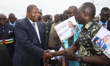 <strong>Centrafrique : Retour en grande pompe de Faustin Archange Touadera après avoir été désigné président en exercice de la CEMAC</strong>