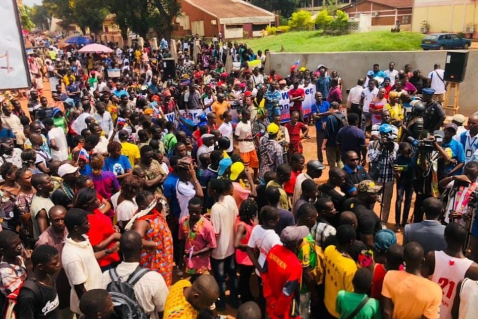 <strong>Centrafrique: retour sur la marche de soutien de la plateforme Galaxie panafricaine à la République populaire de Chine</strong>