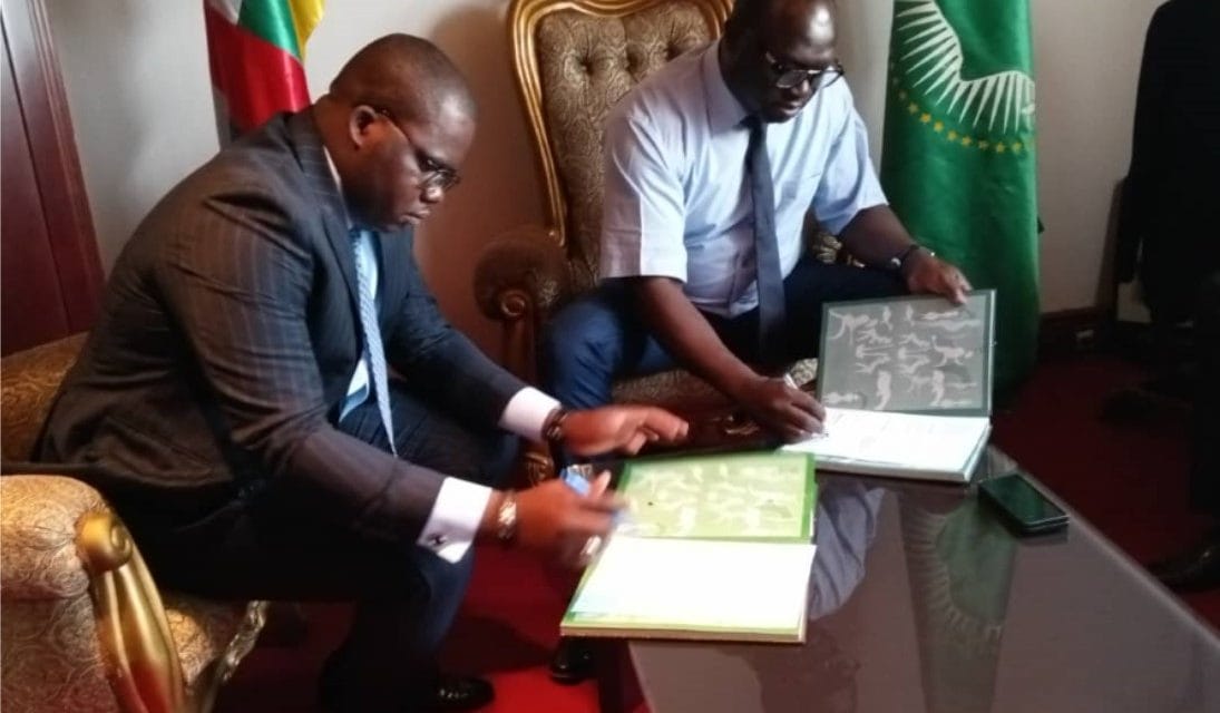 Protocole d’accord entre le ministère de la jeunesse et la sociétévision Foulah pour la réhabilitation des infrastructures sportives