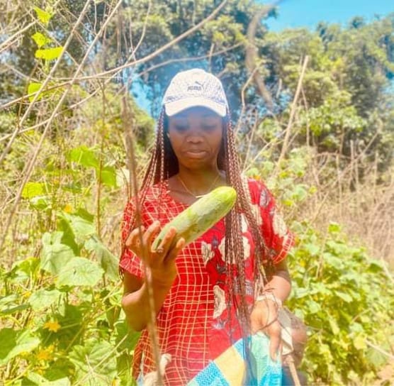 Centrafrique :Coup de projecteur sur Graciela Stéphie Maleyombo, une étudiante qui s’adonne à l’agriculture