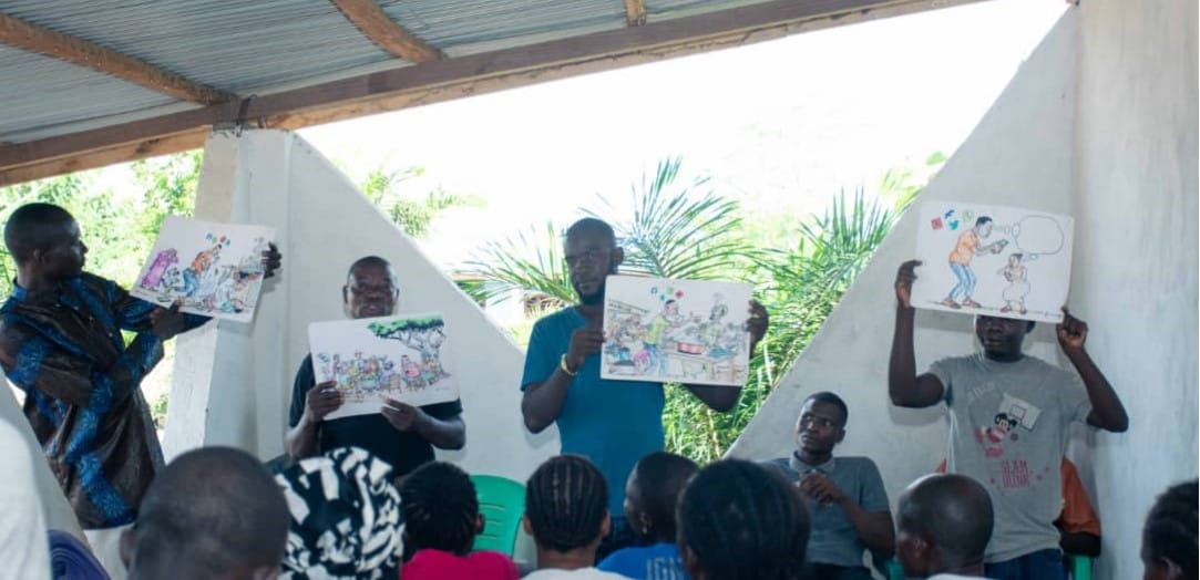 Centrafrique: Les leaders communautaires de Cité-Espoir, sensibilisés sur l’impact de la désinformation et des messages de haine