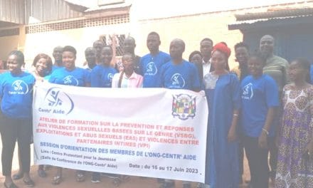 Centrafrique: L’ONG Centr’Aide forme ses membres sur la lutte contre la VBG