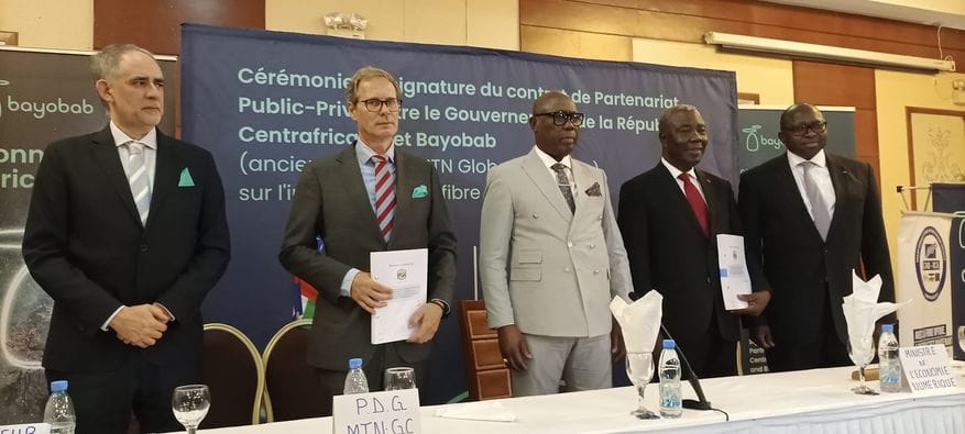 Centrafrique : MTN GC désormais responsable de la gestion et de la commercialisation de la fibre optique