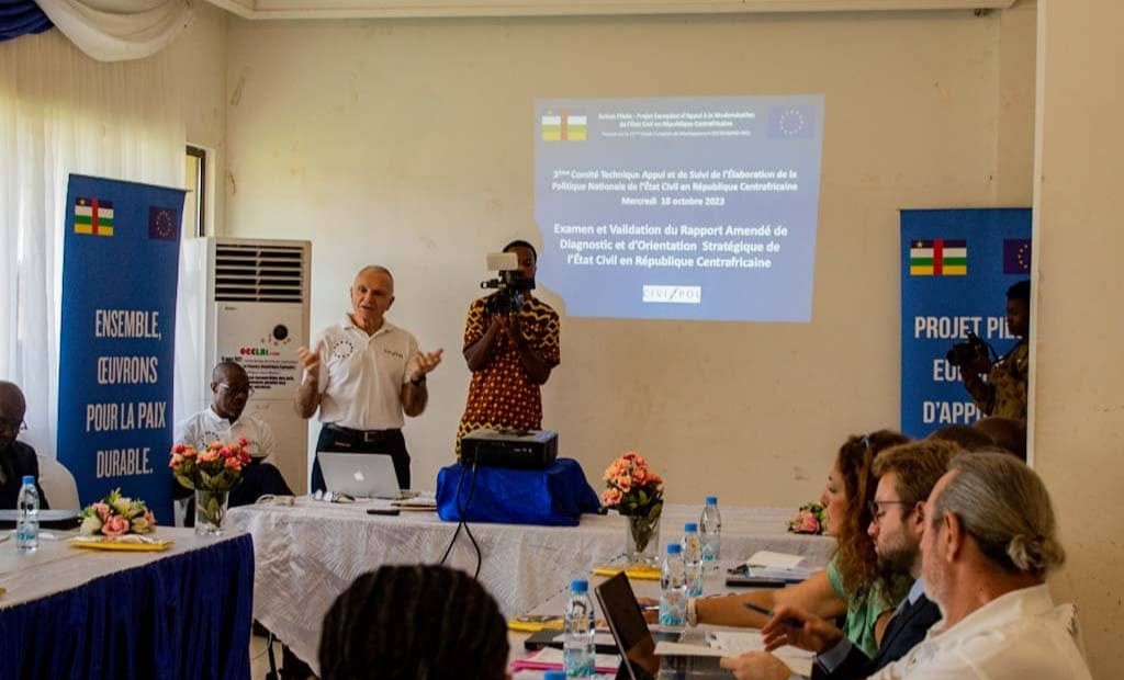 Centrafrique : Validation du Rapport de Diagnostic et d’Orientation Stratégique de l’État Civil en RCA
