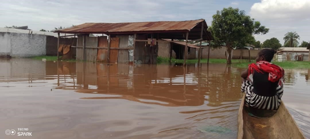 Centrafrique: le débordement des eaux du fleuve Oubangui affecte les riverains du C.I.C.I à Bangui