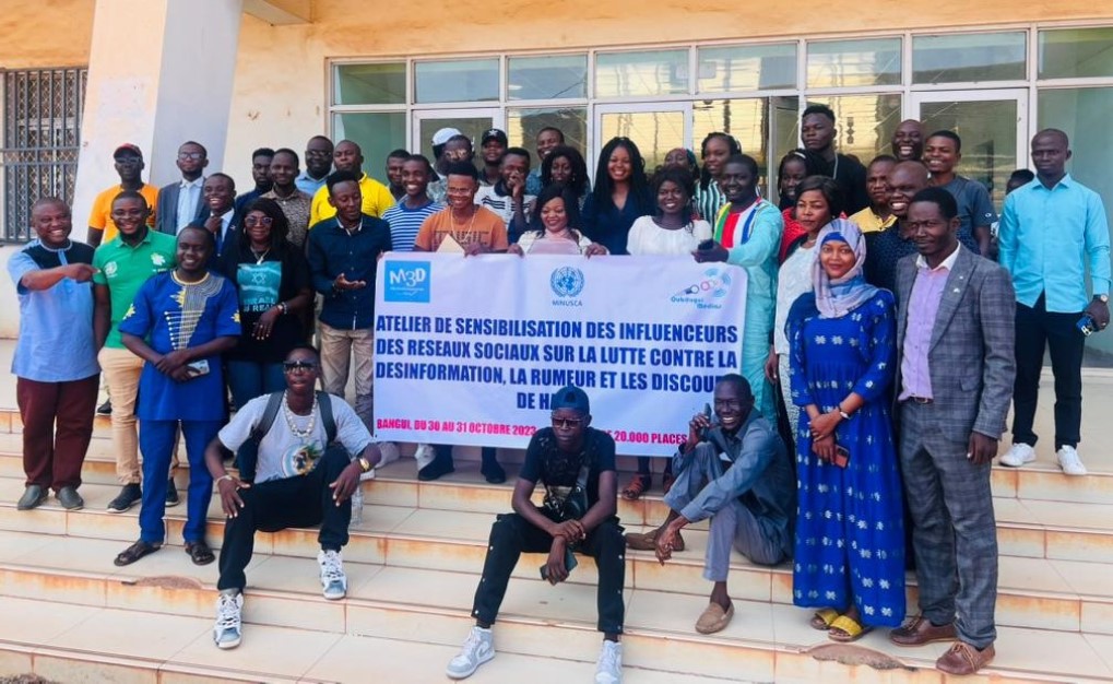 Centrafrique: Des influenceurs s’engagent dans la lutte contre la désinformation