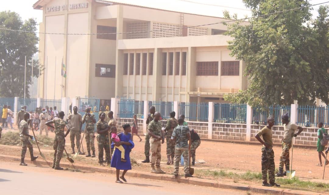 RCA : Les forces armées centrafricaines dans une dynamique de lutte contre l’insalubrité