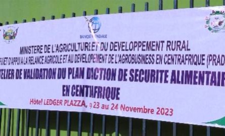 Centrafrique: Validation du plan préparatoire aux crises liées à l’insécurité alimentaire