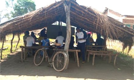 Centrafrique : Les élèves du collège de Ouandago étudient sous des hangars 