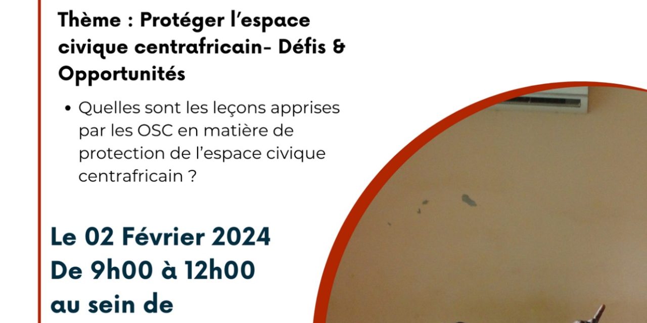 Journées de l’Observatoire sur la protection de l’espace civique