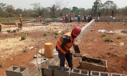 RCA : Visite des anciens de l&rsquo;AEC sur les chantiers de construction du siège proche de Bangui