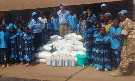 Centrafrique : le réseau des femmes de  l&rsquo;UNPOL et FSI fait don des vivres aux personnes vulnérables