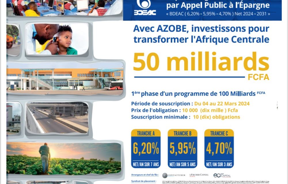La BDEAC lance l’Emprunt Obligataire multi-tranches par appel public à épargne