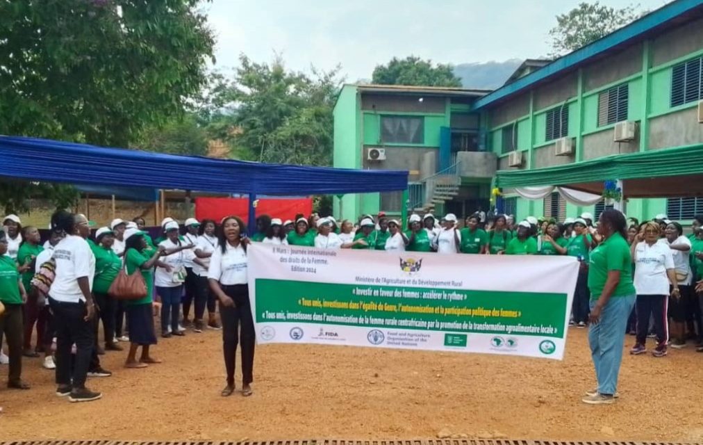 Centrafrique : le personnel féminin du ministère de l’Agriculture commémore le 8 mars édition 2024.