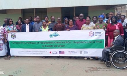 Centrafrique : Dissémination de la stratégie nationale genre et changement climatique