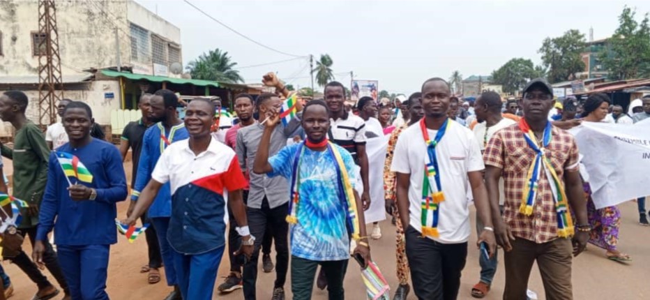 Centrafrique : Lancement par une marche à Bangui du Mouvement des Jeunes Panafricains