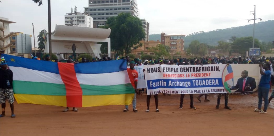 Centrafrique : Une marche à Bangui pour soutenir les Forces Armées Centrafricaines