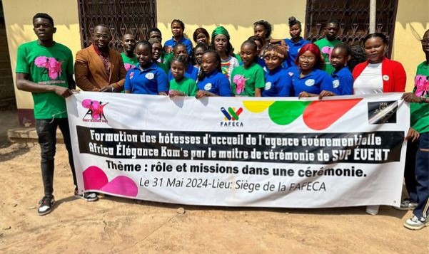 Centrafrique : L’agence Africa Élégance Kams forme ses membres sur l’accueil et leur rôle dans une cérémonie