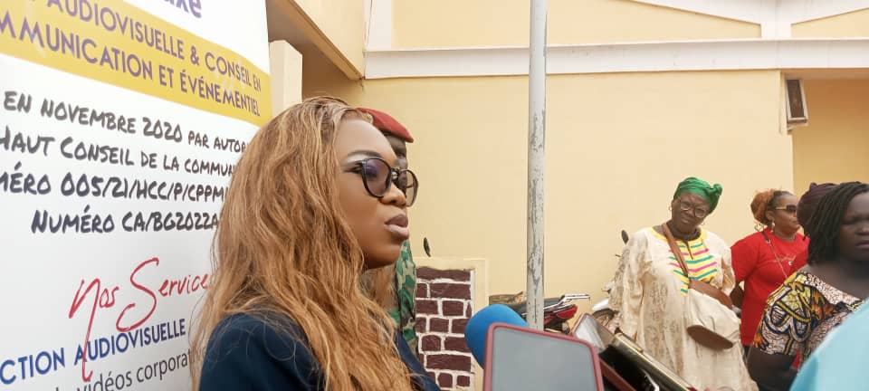Evodie Senekping, promotrice de la causerie éducative pose sa valise à Bangui pour la 3e édition