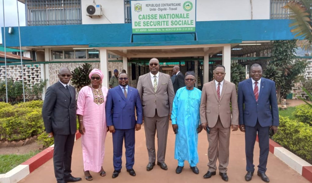 Centrafrique : La Ministre du Travail Michelle Mouanga félicite l’élection de Noël Ramadan, nouveau président du Conseil d’administration de la CNSS