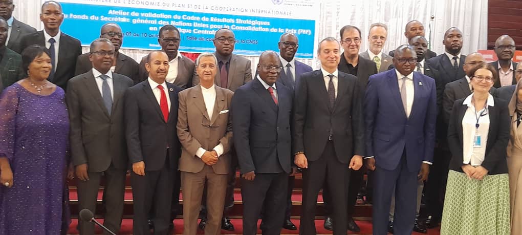 Centrafrique : le gouvernement et les partenaires techniques et financiers ont validé le cadre stratégique de PBF-RCA