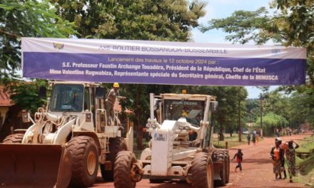 Centrafrique : Lancement des travaux de réhabilitation de l&rsquo;axe Bossangoa-Bossembélé