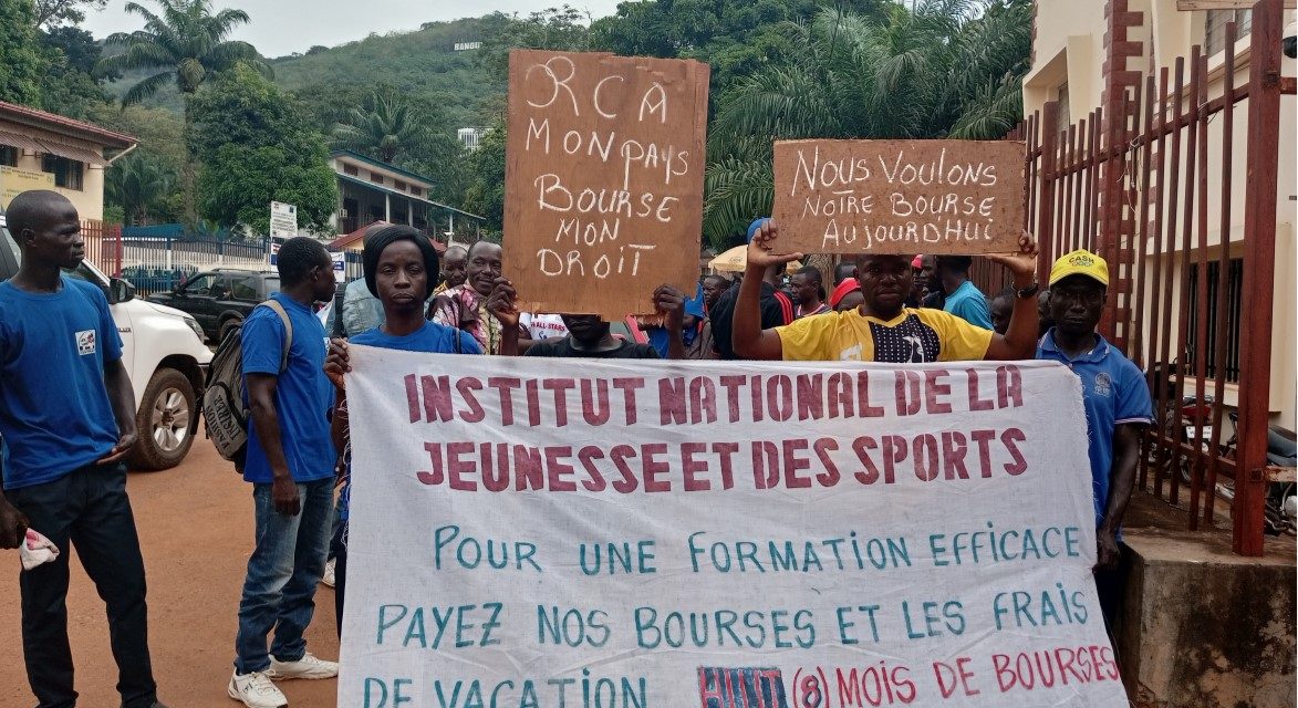 Centrafrique : des élèves professeurs de l’INJS en grève illimitée pour revendiquer 8 mois d’arriérés de bourse