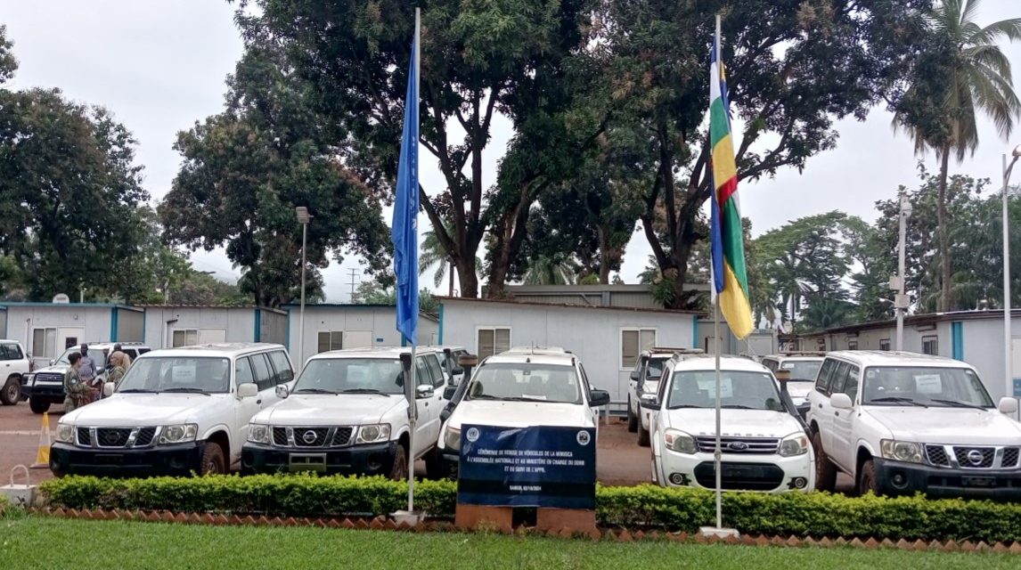 Centrafrique : La Minusca dote l’Assemblée Nationale et le ministère du DDRR en moyens roulants