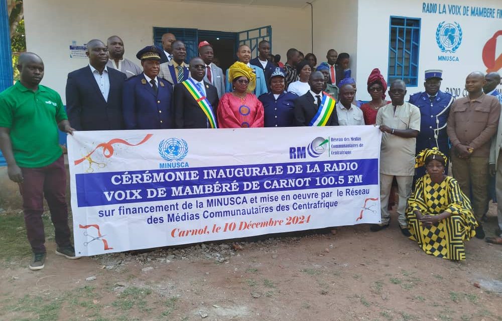 Carnot : lancement officiel de la radio la voix de Mambéré