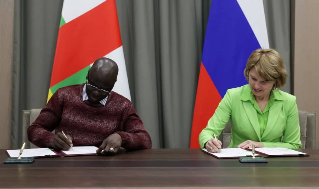 Centrafrique -Russie: Signature d’un protocole d&rsquo;accord dans le domaine de l’agriculture