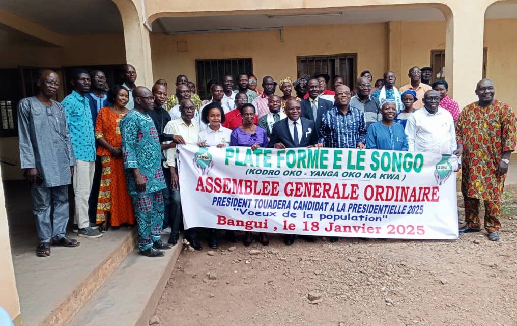 Centrafrique : la plateforme « E Le Songo » sollicite la candidature de Faustin Archange Touadéra à l’élection présidentielle de décembre 2025