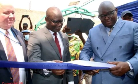 Centrafrique : le ministre d&rsquo;État à la Justice, Arnaud Djoubaye-Abazène inaugure un nouveau bloc de quatre bâtiments à la maison d&rsquo;arrêt de Ngaragba
