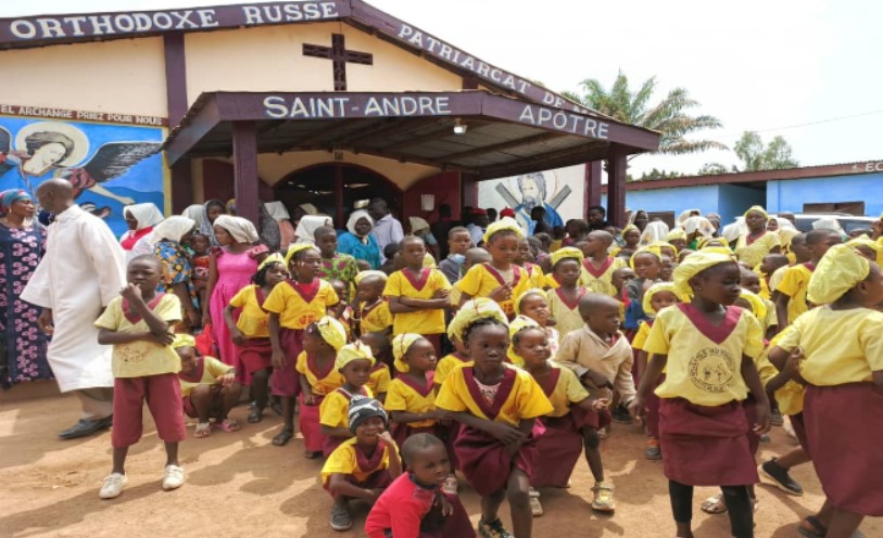 L&rsquo;église Orthodoxe patriarcat en Centrafrique célèbre la nativité du Christ