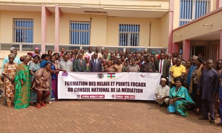 Centrafrique : le CDH forme des points focaux du Conseil national de la médiation sur les techniques de médiation en période électorale