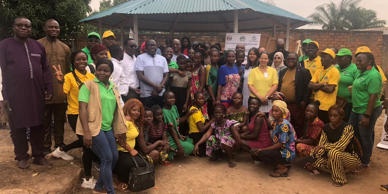 Centrafrique : visite des bailleurs du projet Maïngo dans les espaces sûrs du lycée Gbaloko et quartier Poto-Poto