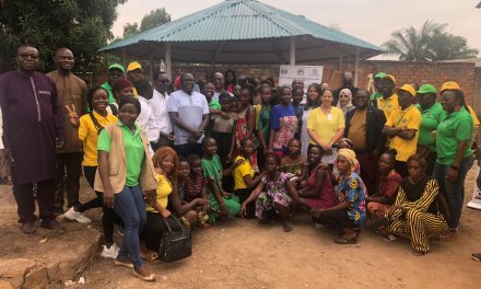 Centrafrique : visite des bailleurs du projet Maïngo dans les espaces sûrs du lycée Gbaloko et quartier Poto-Poto