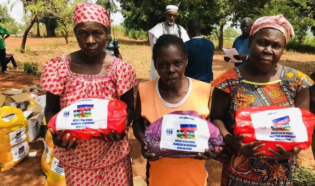 La maison russe donne 2 tonnes de vivres à la population de Zemio dans le Haut-Mbomou