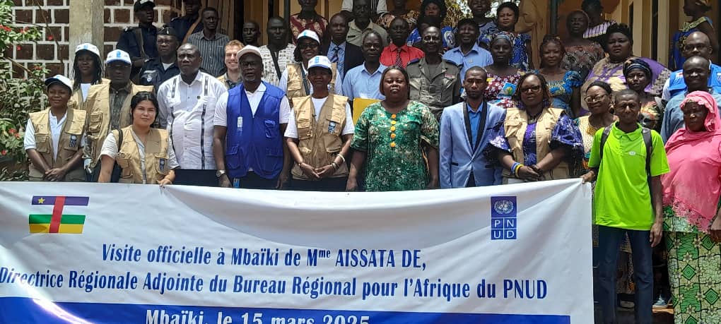 Visite à Mbaïki de Aissata De, Directrice régionale adjointe du bureau régional Afrique du PNUD