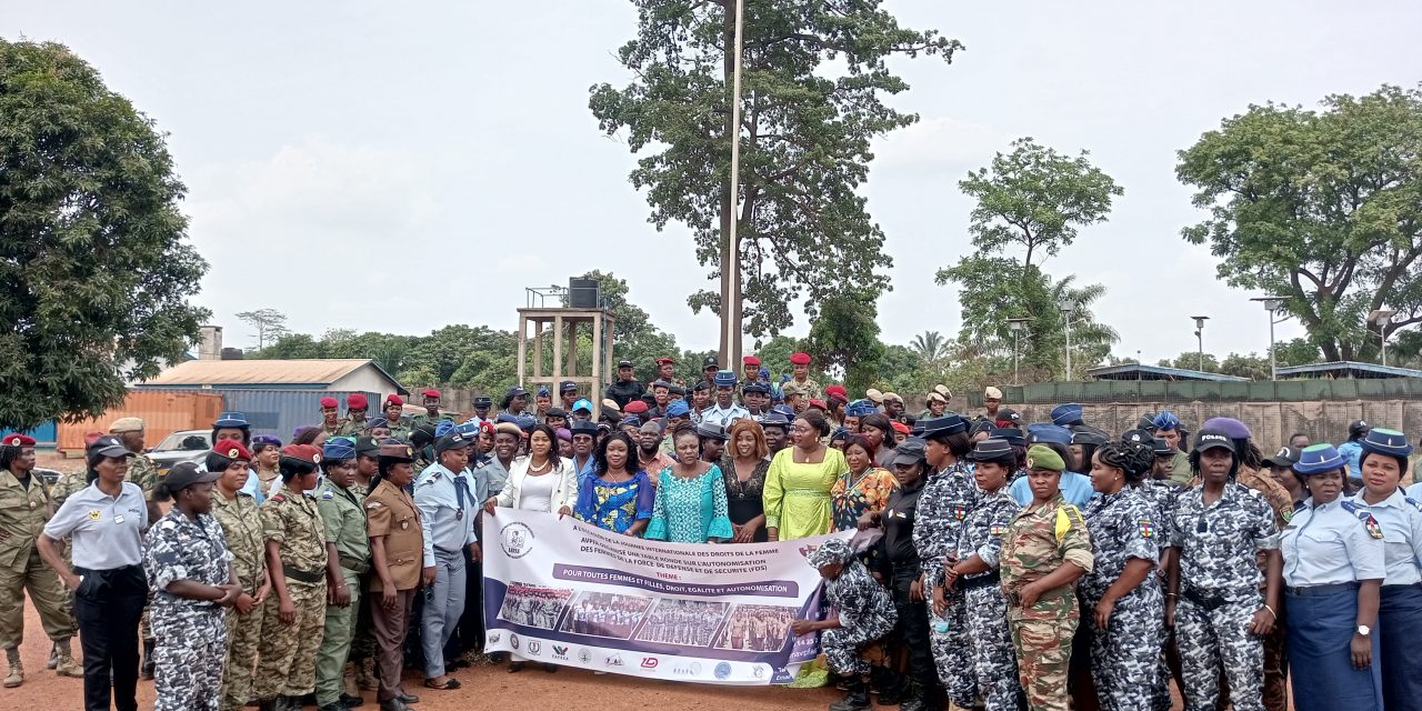 Centrafrique : l’AVPFA célèbre en différé la Journée internationale de la femme avec les femmes des Forces de défense et de sécurité